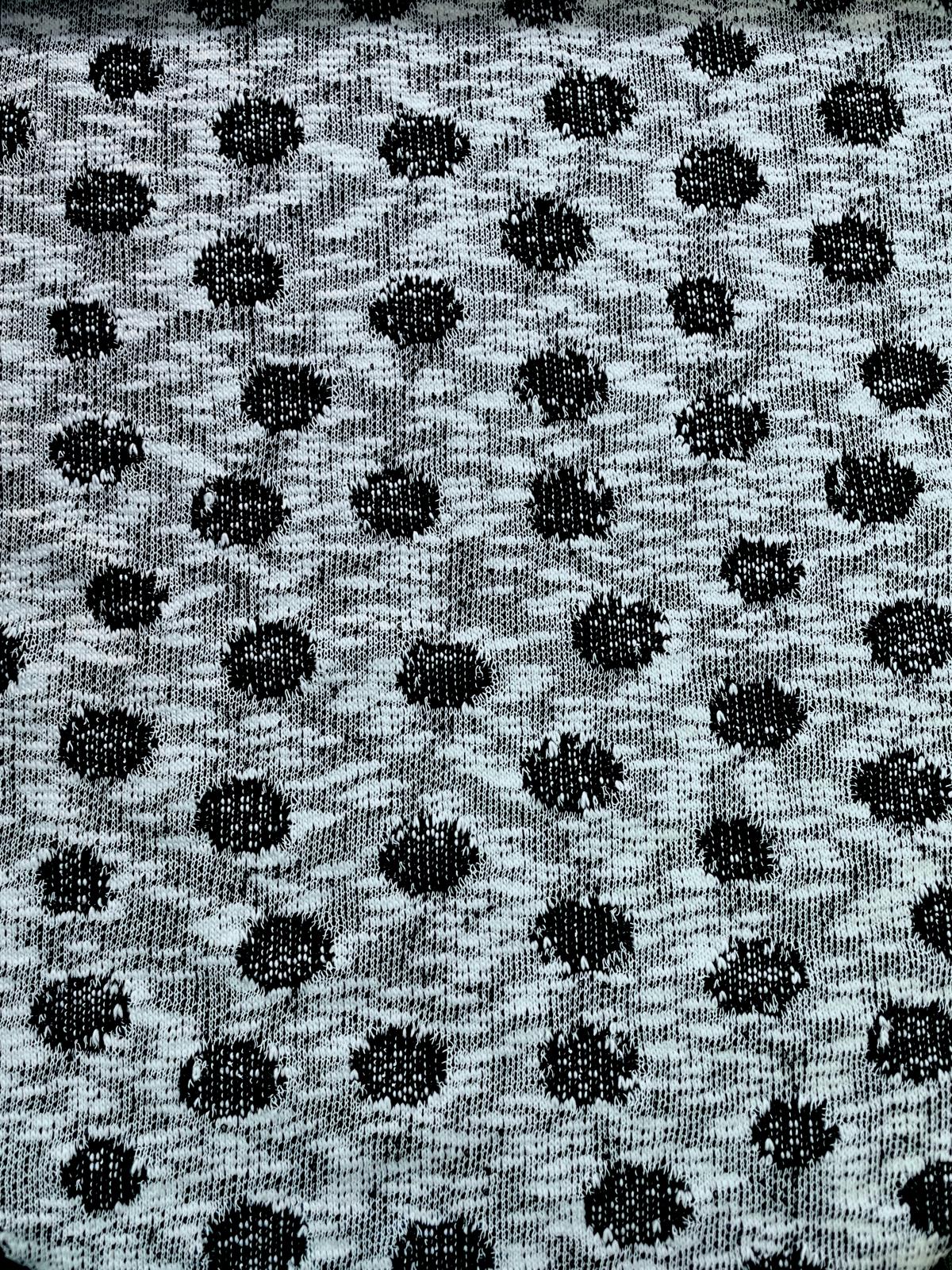 Feinstrick "Heather Dot" mit Punkten grau melange Feinstrick "Heather Dot" mit Punkten grau melange